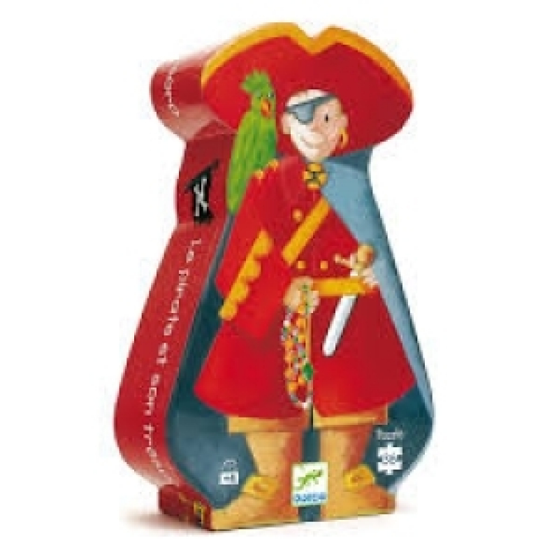 Le pirate et son trésor - Puzzle silhouette 36 pièces - Djeco