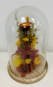 Cloche fleurs séchées GM