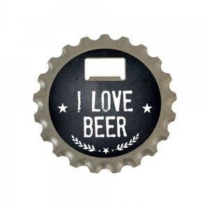 Décapsuleur 3 en 1 Marcus métal - I love beer