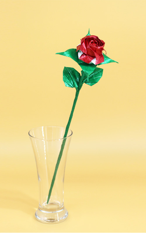 rose en origami