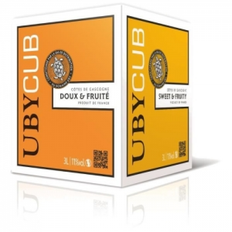 UBY Blanc doux et fruité Côtes de Gascogne BIB 3L - Vin blanc
